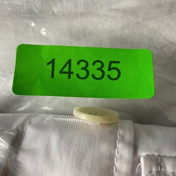 Club Monaco Women's White Front Button Cropped Light Cotton Jacket Size 6 - Picture 13 of 13